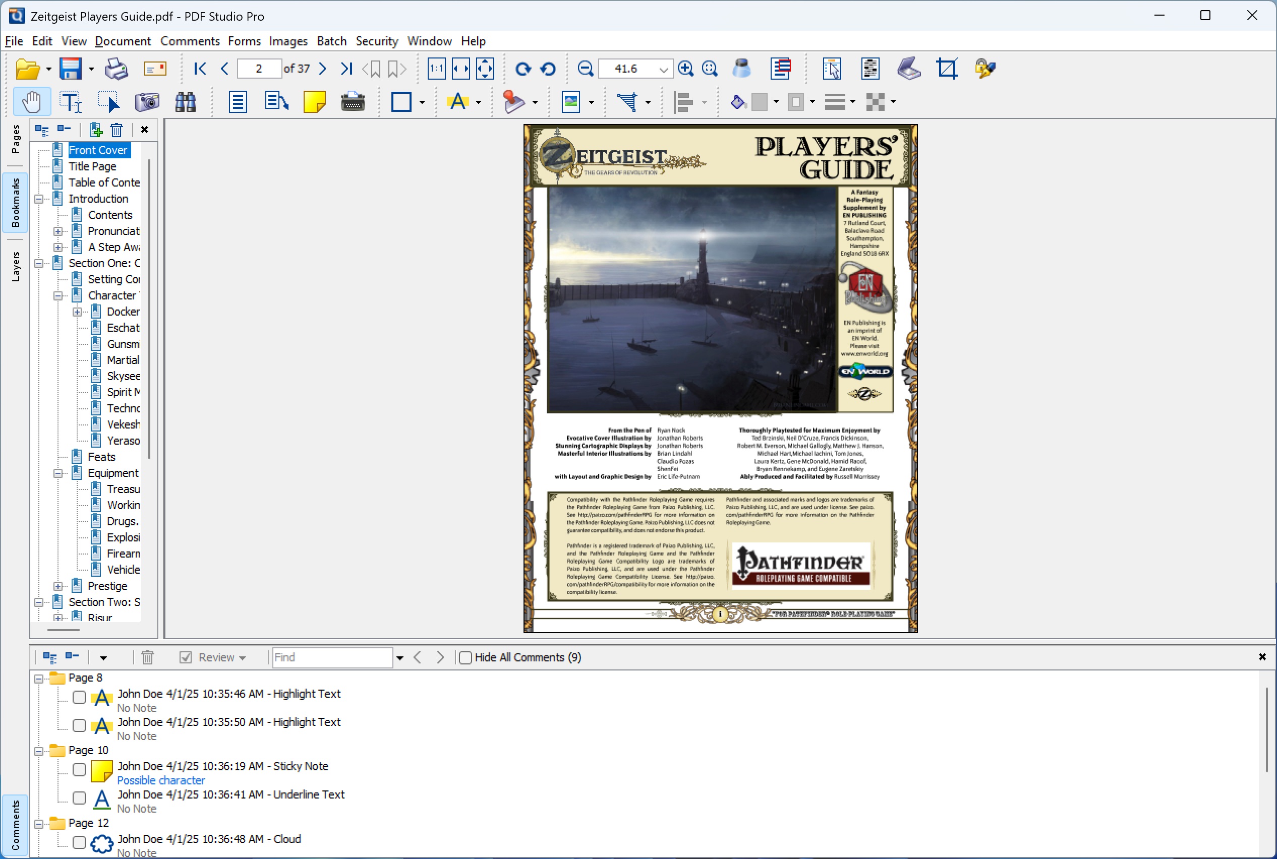 Old user interface of the PDF editor application showing a dated design.
